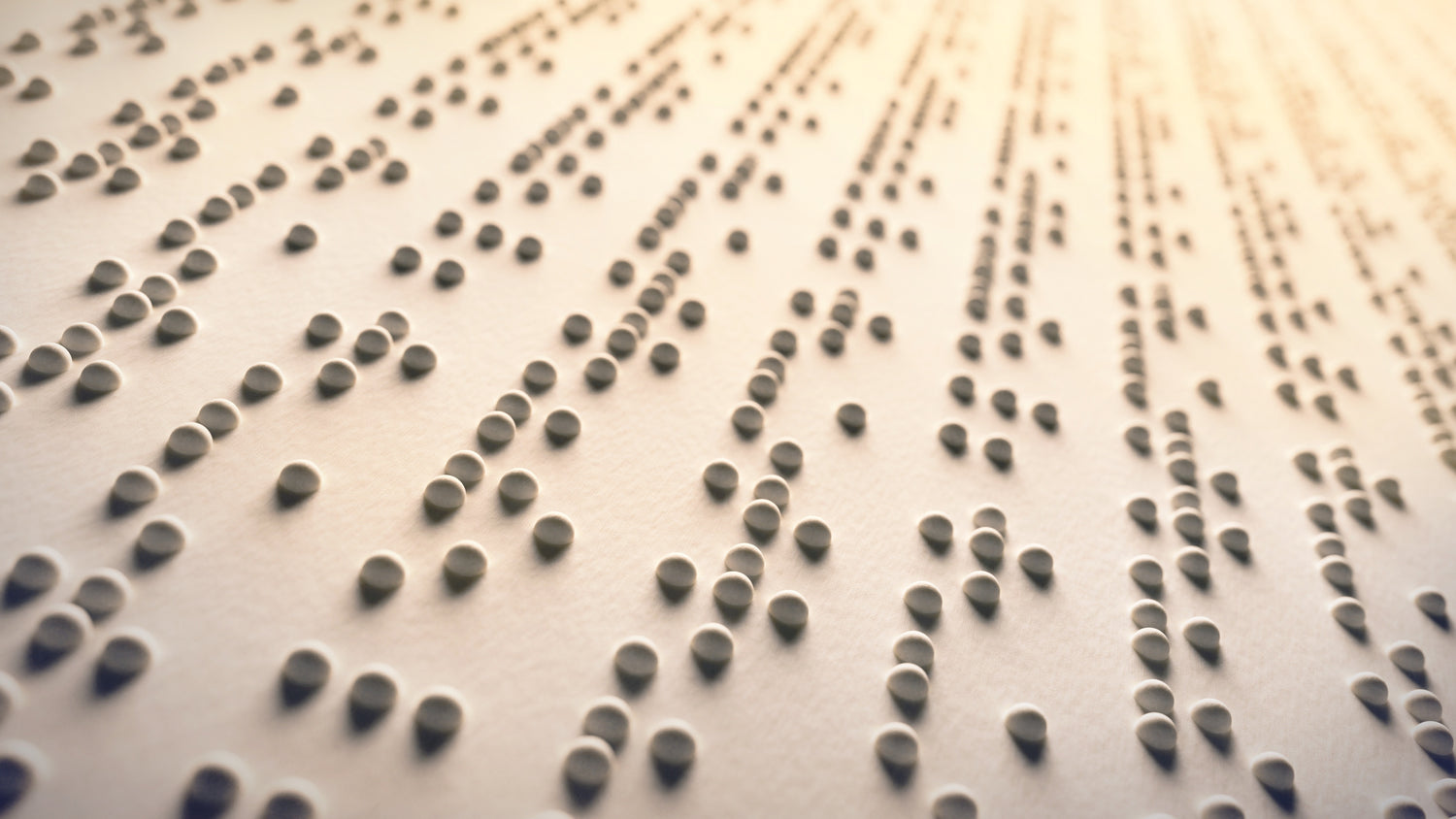 A field of braille for a background