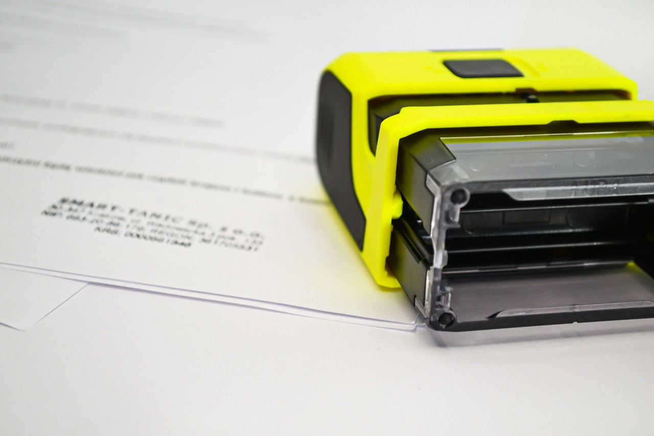 Custom made self inking stamp for office use
